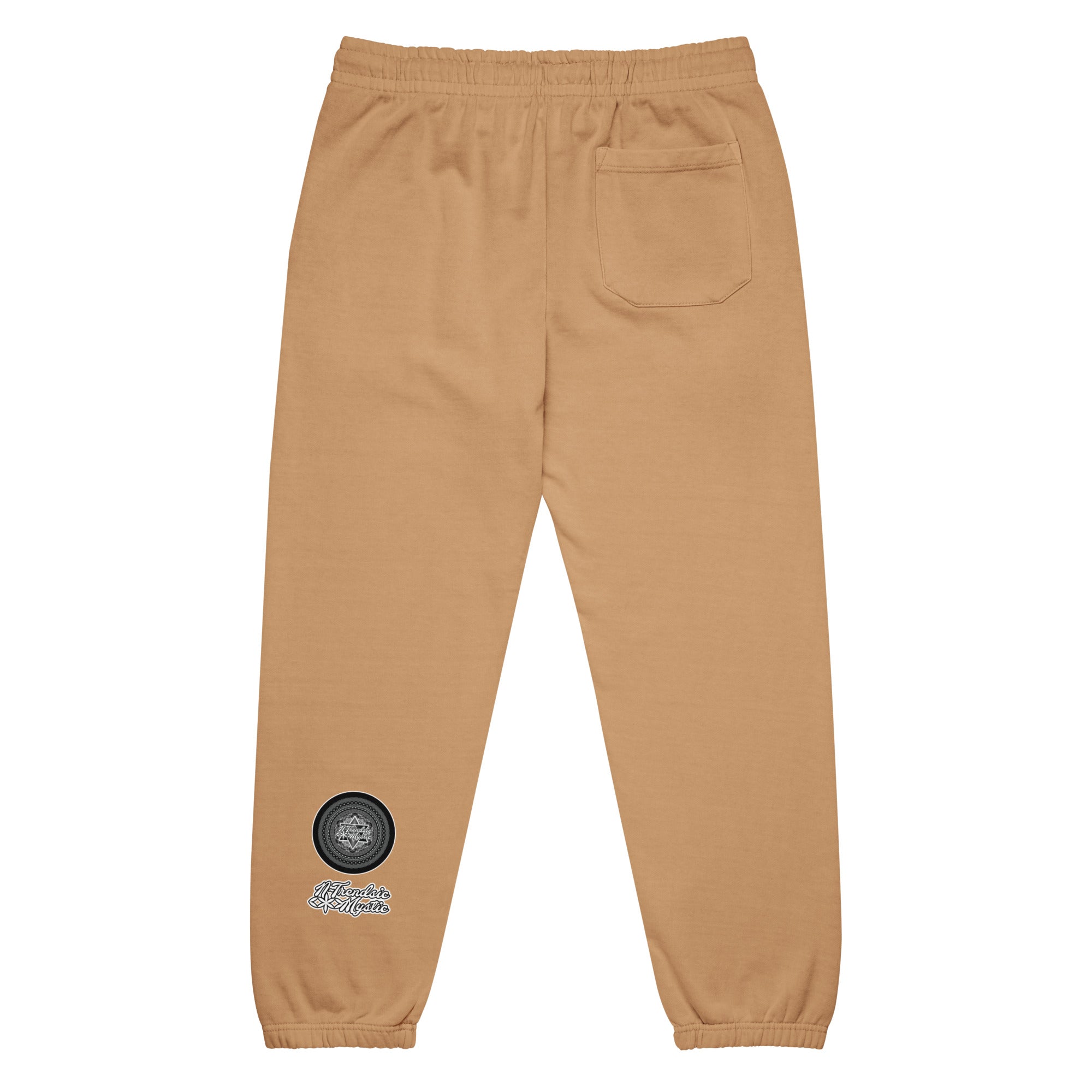 NTrendSic Keystone urban sweatpants made from heavyweight fleece with relaxed fit, elastic cuffs, zippered pockets, and minimalist streetwear design. Product mockup