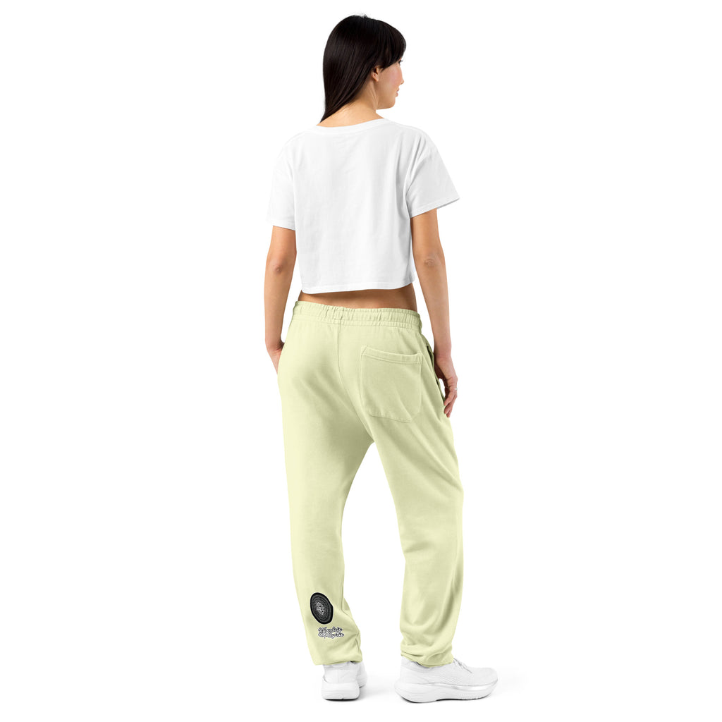NTrendSic Keystone urban sweatpants made from heavyweight fleece with relaxed fit, elastic cuffs, zippered pockets, and minimalist streetwear design. Product mockup