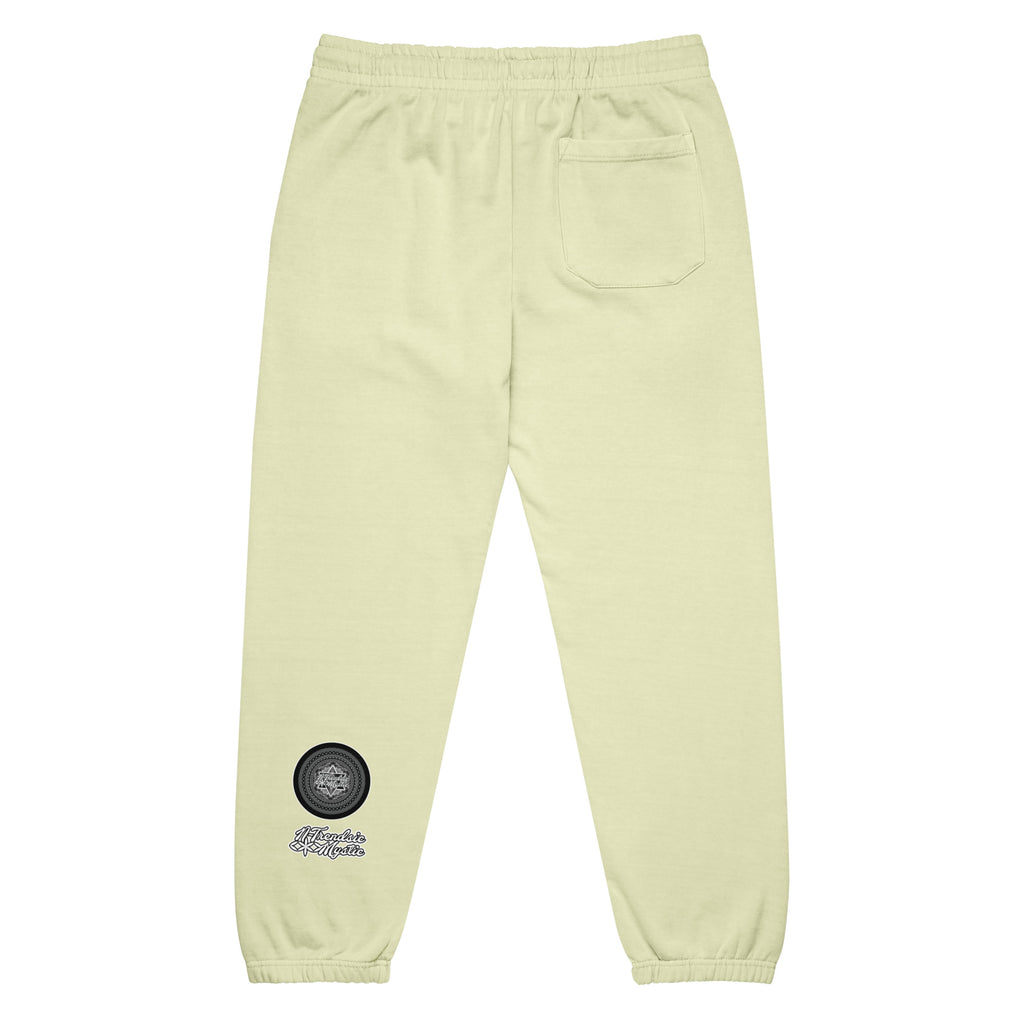 NTrendSic Keystone urban sweatpants made from heavyweight fleece with relaxed fit, elastic cuffs, zippered pockets, and minimalist streetwear design. Product mockup