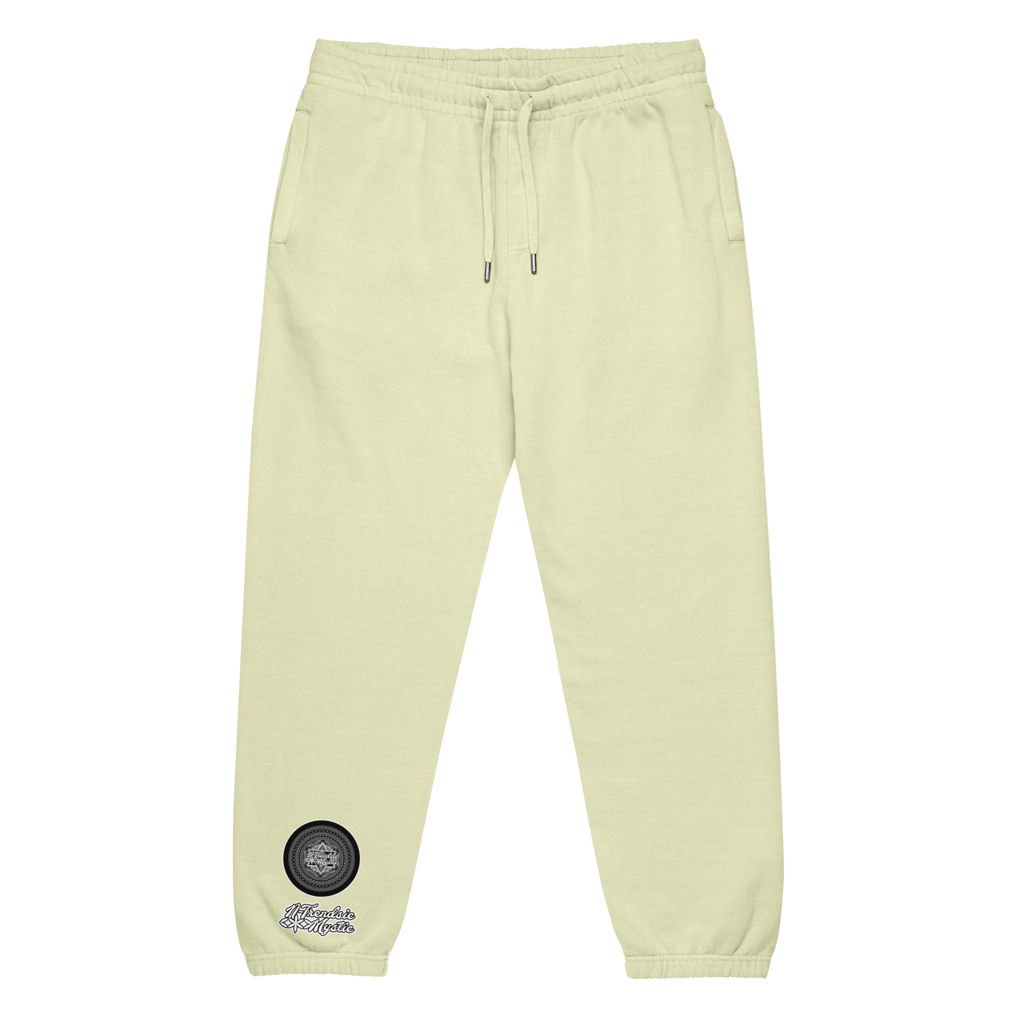 NTrendSic Keystone urban sweatpants made from heavyweight fleece with relaxed fit, elastic cuffs, zippered pockets, and minimalist streetwear design. Product mockup