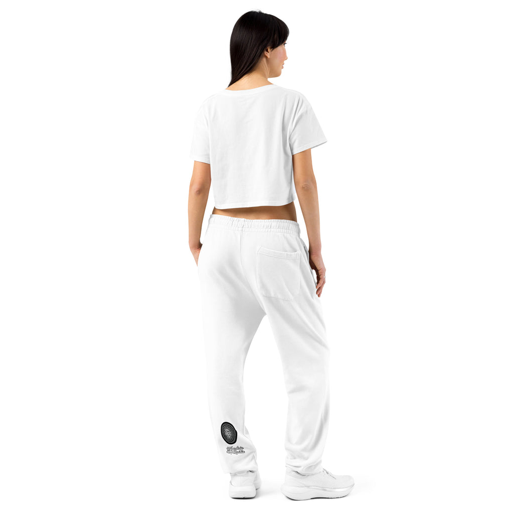 NTrendSic Keystone urban sweatpants made from heavyweight fleece with relaxed fit, elastic cuffs, zippered pockets, and minimalist streetwear design. Product mockup