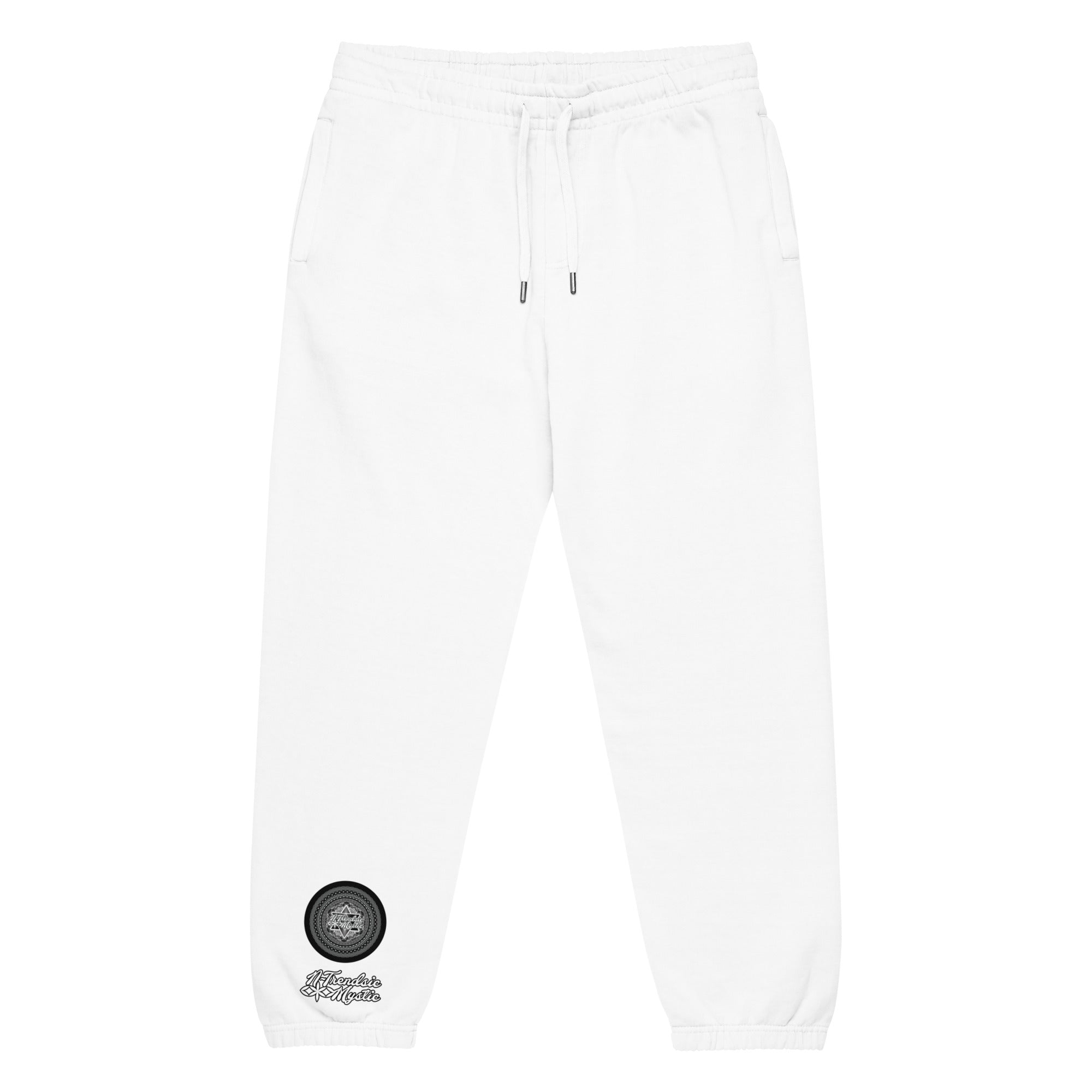 NTrendSic Keystone urban sweatpants made from heavyweight fleece with relaxed fit, elastic cuffs, zippered pockets, and minimalist streetwear design. Product mockup