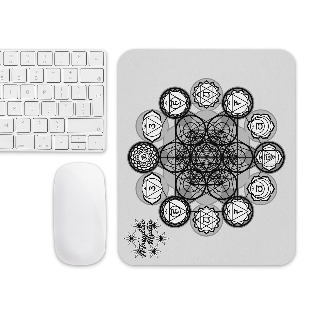 Mystic Alignment mouse pad — crisp grid on smooth surface