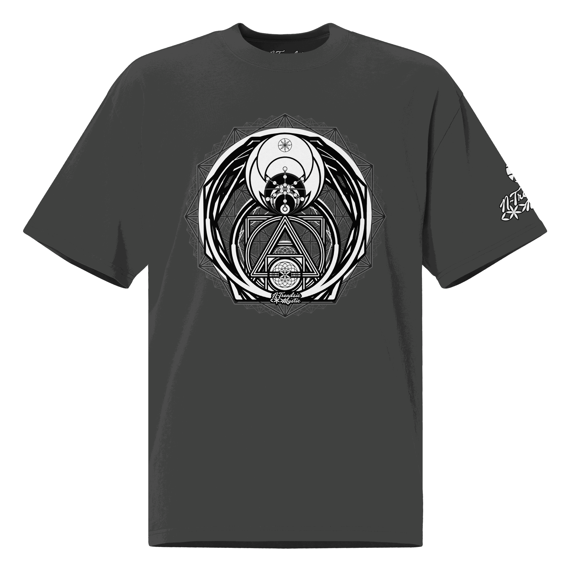 Magus Medallion - Oversized Faded Unisex Cotton T-Shirt