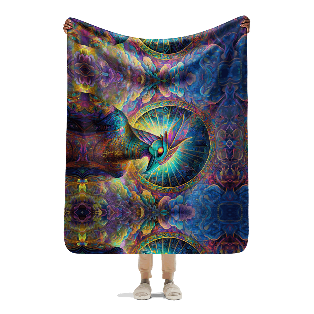 Blue Avian - Sherpa blanket