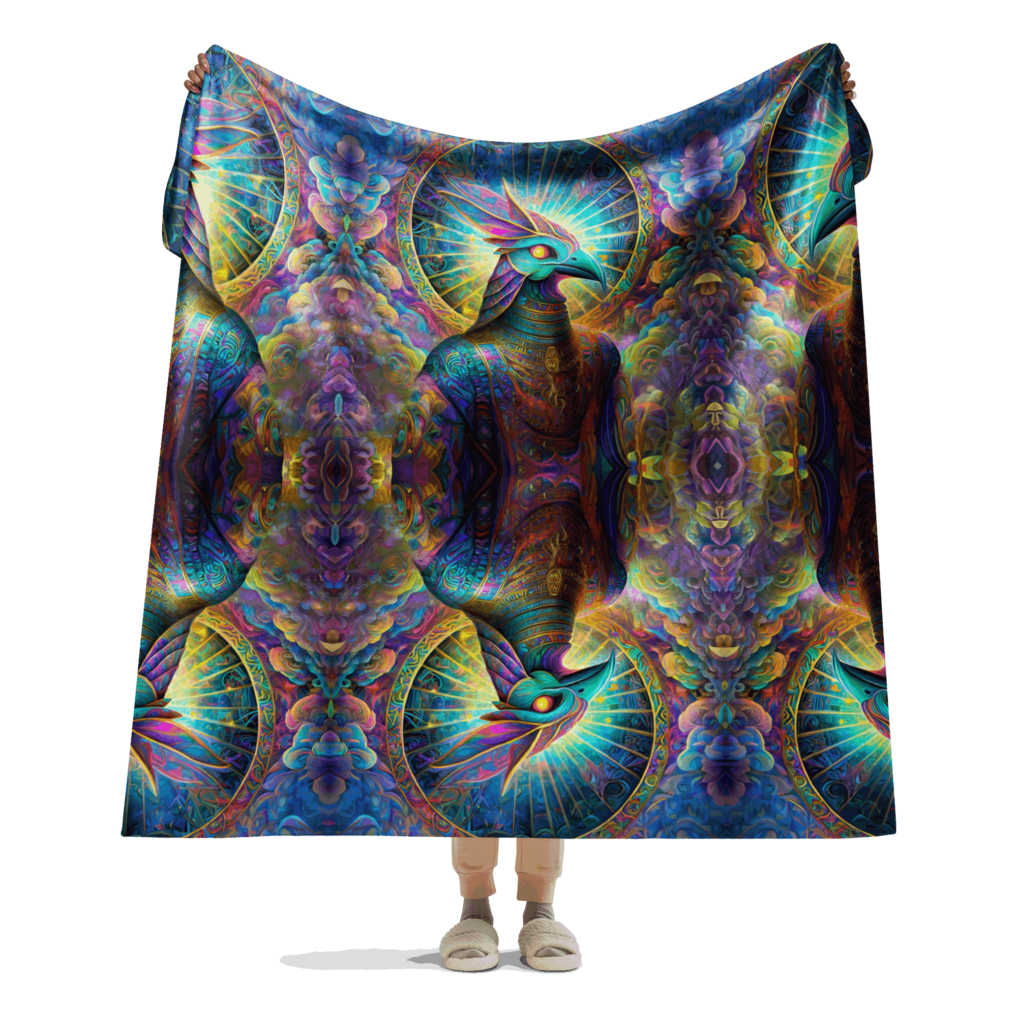 Blue Avian - Sherpa blanket